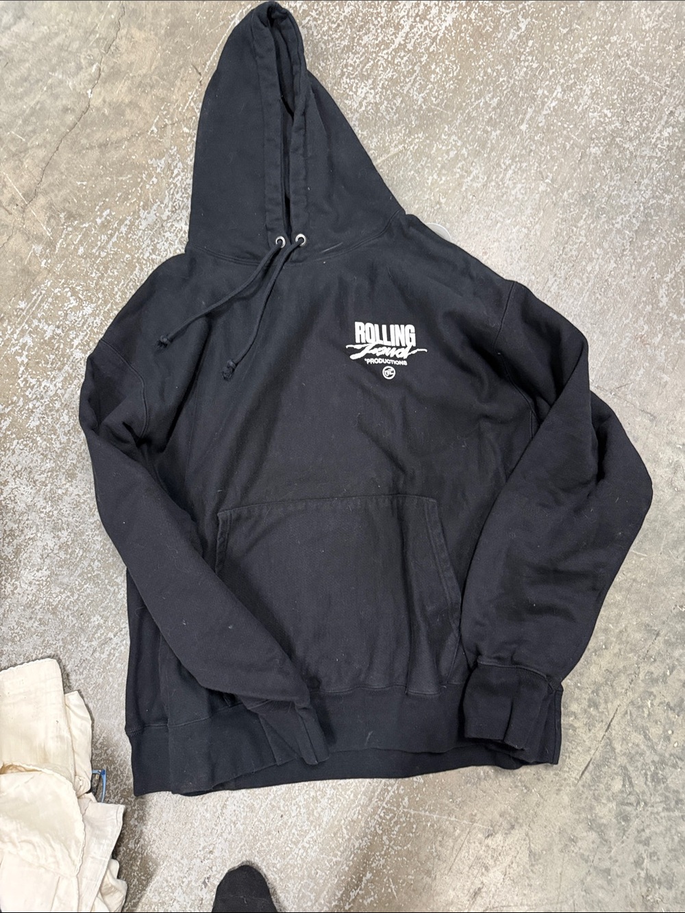 Rolling Goods Black Pullover Hoodie